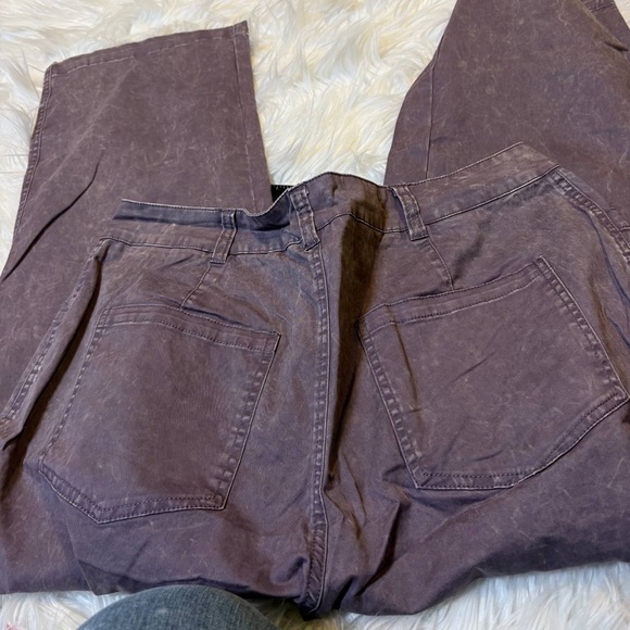 Flamingals Straight Wide Leg Jeans for Women Mid Waisted Casual Raw Hem Denim - Picture 12 of 14